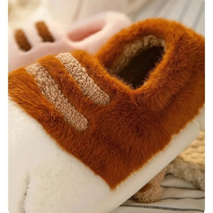 Pantuflas Pata de Gato 🐾 | Zapatillas de Casa Kawaii Peludas para Mujer