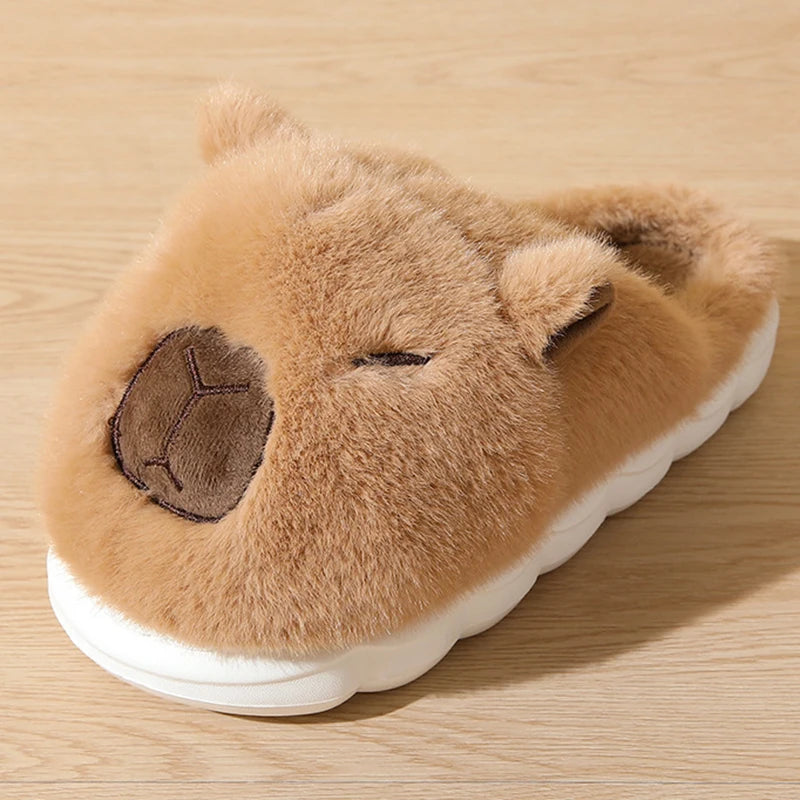 Pantuflas Capybara 🦫 | Zapatillas de Casa Cálidas Antideslizantes para Mujer y Hombre