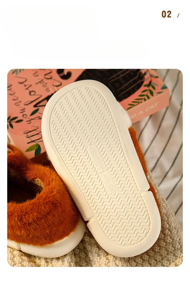 Pantuflas Pata de Gato 🐾 | Zapatillas de Casa Kawaii Peludas para Mujer