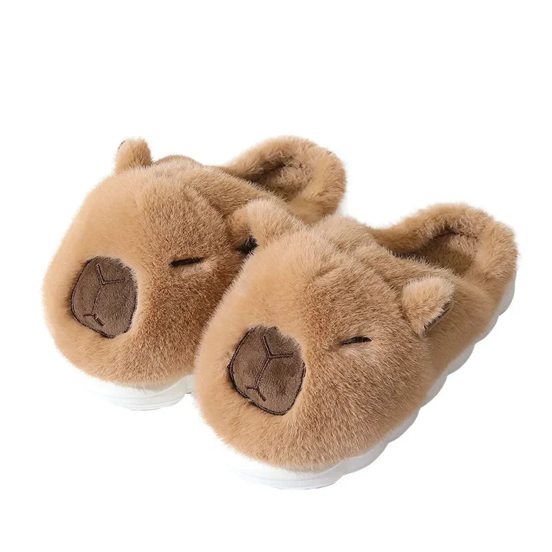 Pantuflas Capybara 🦫 | Zapatillas de Casa Cálidas Antideslizantes para Mujer y Hombre